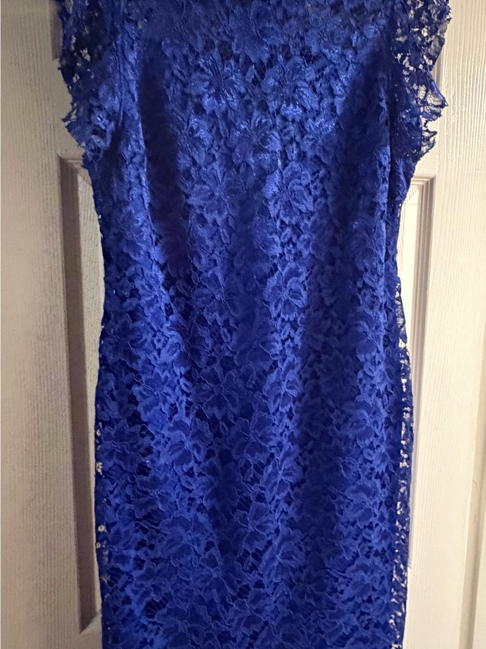 Enfocus Studio Royal Blue Lace Midi Dress